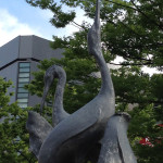 白鷺の像